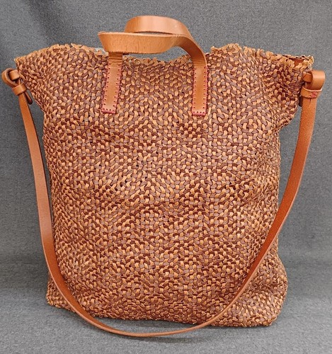 Henry cuir woven brown - cuir, leather