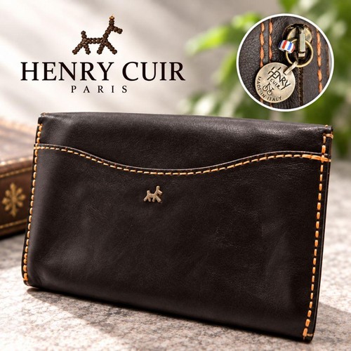 Henry cuir leather long wallet - cuir,