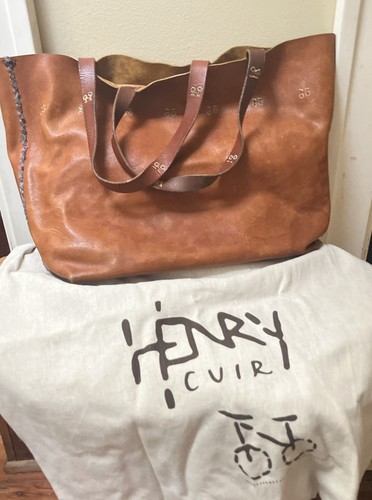 Henry cuir cognac leather - henry, tote