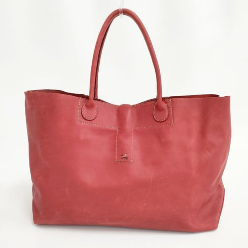 Henry cuir tote bag - tote, red