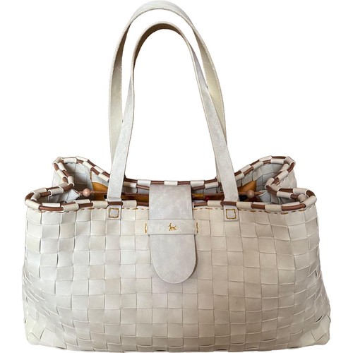 Henry cuir cabas woven - cabas, l